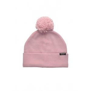 NEW ABACUS ROW unisex edison knitted beanies hat in dusty pink